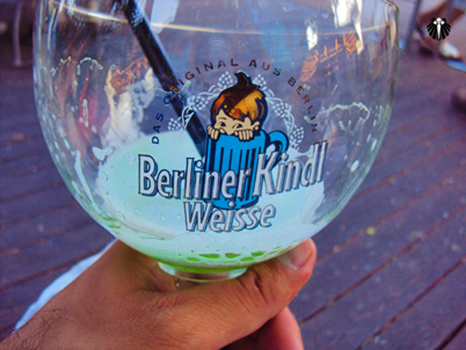 Cerveja frutificada, uma das muitas disponíveis na capital alemã. Thumb